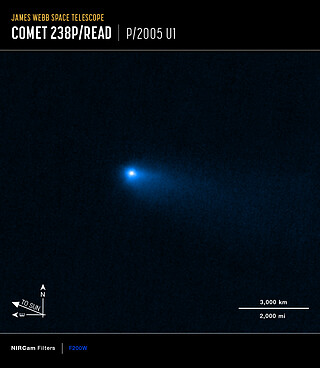 NIRCam image of Comet 238P/Read (annotated)