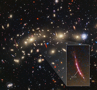 Galaxy cluster MACS0416 with Mothra pullout