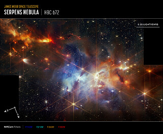 Serpens Nebula (NIRCam compass Image)